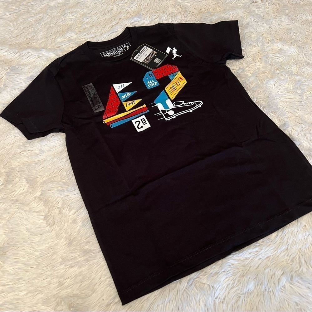 Baseballism “42” tee 2021 woman’s short sleeve shirt NWT